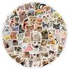 100PCS DIY Kawaii Dog Cat Stickers Guitar Phone Decor Cute Decals Toy  School Supplies