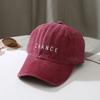 Hat Female Vintage Washed Baseball Cap Spring Summer Alphabet Embroidery Student Soft Top Fashion Couple Cap Male