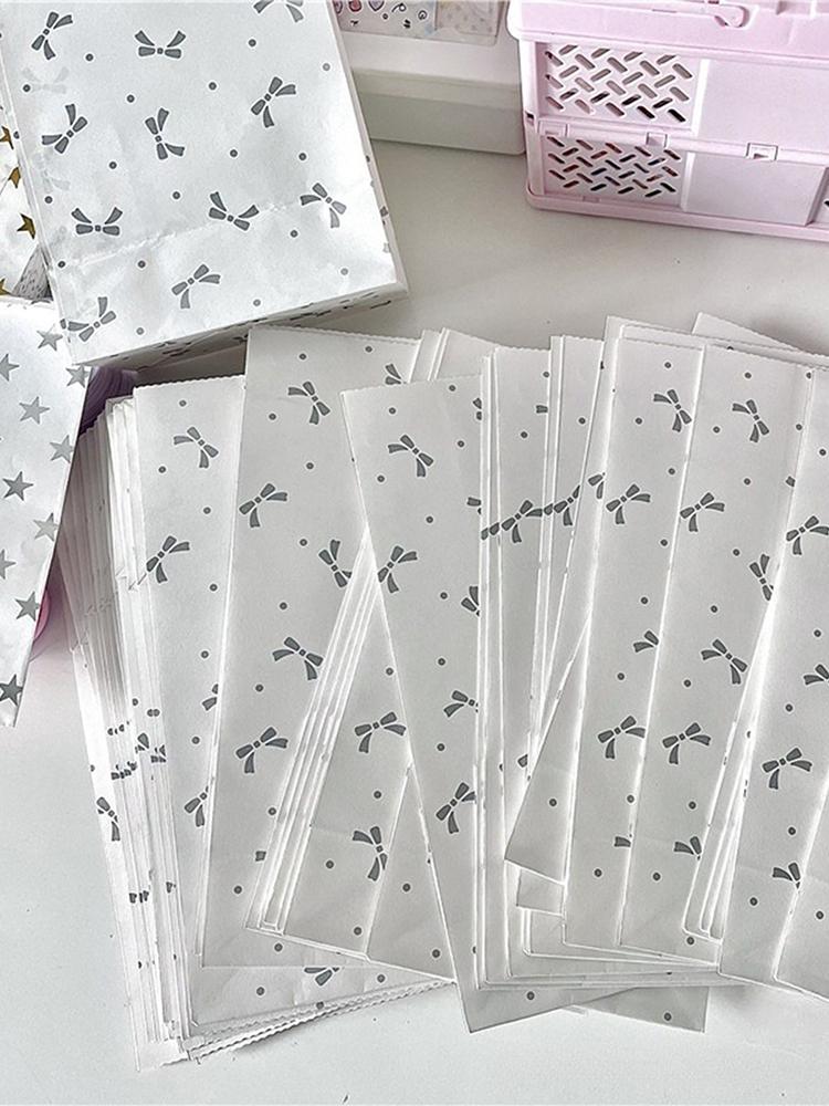 5 шт. простой серебряный высококачественный бант тиснение бумажный пакет подарочная упаковка сумка открытка из крафт-бумаги упаковка