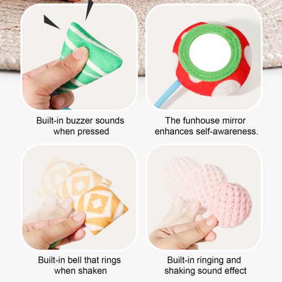 Игрушка для автокресла, игрушка-краб для малышей, тянущаяся игрушка, мягкая тканевая развивающая игрушка