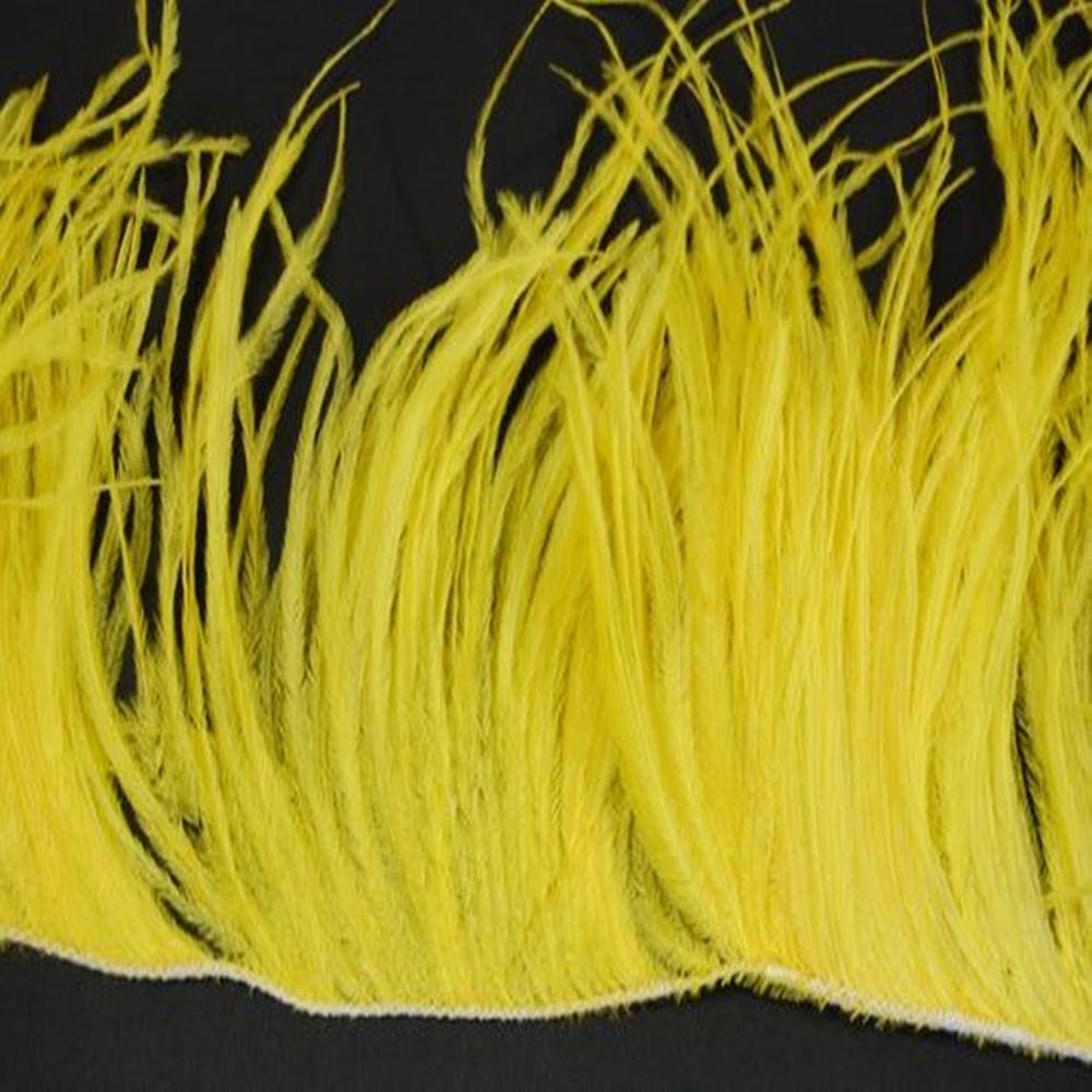 Feather1Meter Ostrich Feathers Fringe Trimming String 10-15/15-18/18-22cm Plumes Ribbon For Crafts Dress Sewing Accessories
