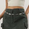 Vintage Pentagram Chain Belt Adjustable Skirt Belt  Women Decorative Body Jewelry