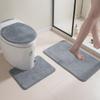 Комплект нескользящих ковриков для ванной комнаты с впитывающим ковриком для двери - 3 шт.