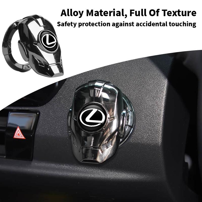 CKU5 Car One-Touch Start Cover Ignition Switch Button Protector Case Interior For Lexus CT200h ES250 ES300h IS250 IS200 GS300 GS460