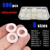 500 шт. 8 размеров Плоская прокладка-спейсер Изоляционное кольцо Новая нейлоновая шайба
