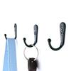 10Pcs Metal Hooks With Screws Wall Mounted Hanging Hook For Coat Towel Bags Caps Hanger Kitchen Bathroom Storage Rack Holder