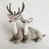 Флокированная реалистичная статуя оленя PE компактная нежная фигурка оленя офисный декор