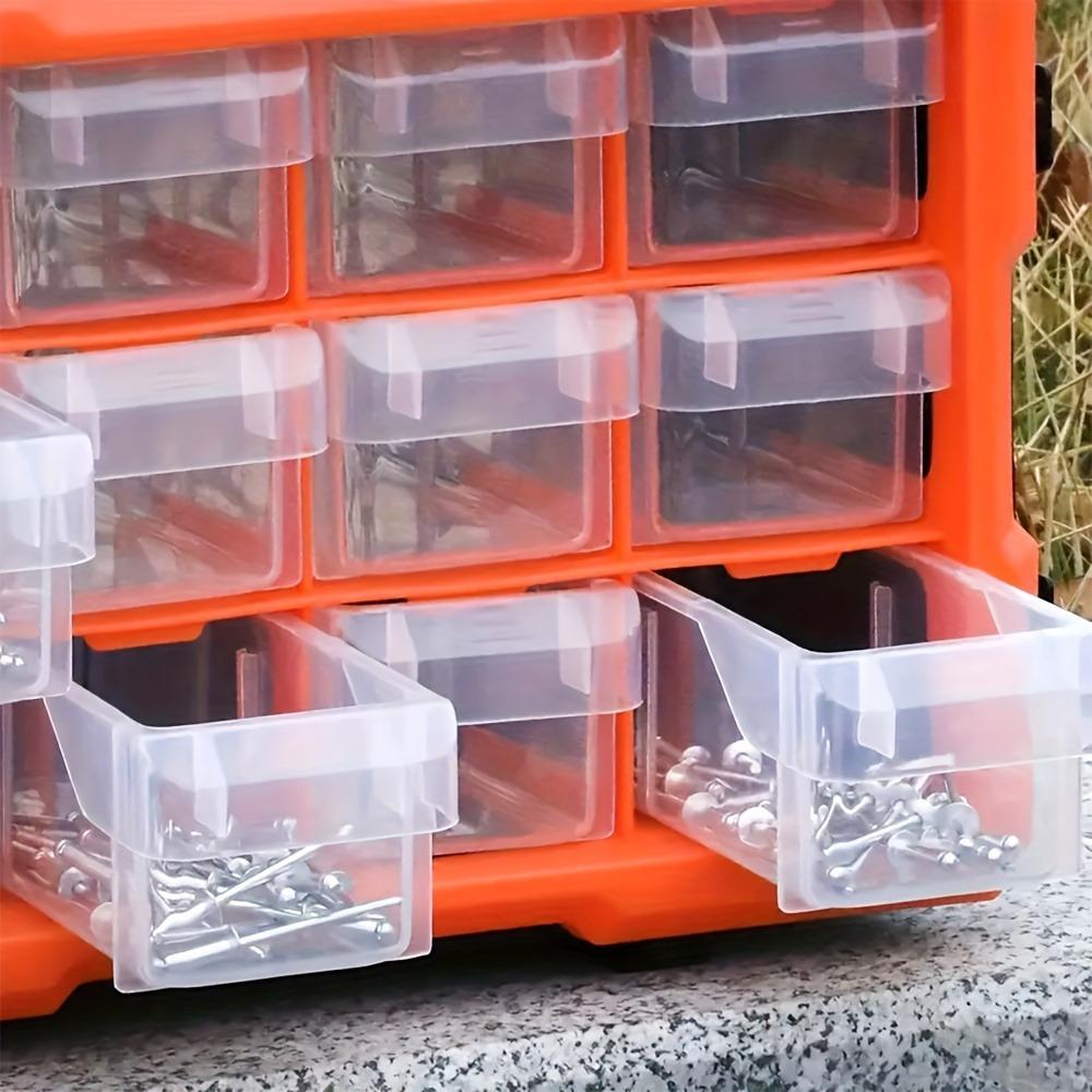 Ящик для хранения инструментов Органайзер для оборудования Контейнеры для гаек и болтов Детали для винтов Маленький ящик из ПВХ Пластиковый шкаф Электроника
