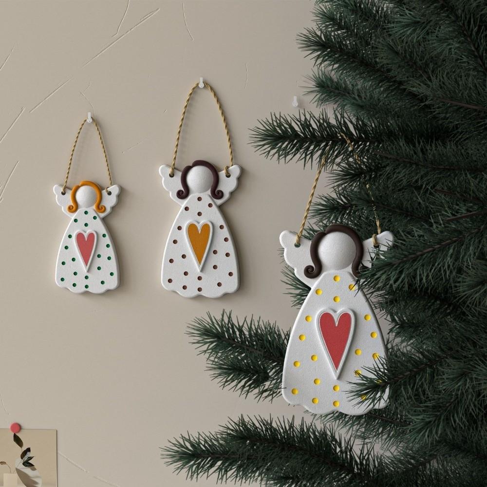 DIY Hanging Ornament Resin Pendant Mold Faceless Angel Plaster Mold Concrete Mould Craft Supplies