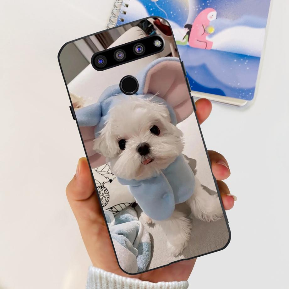 For LG G8X ThinQ Case LG V50 ThinQ V50s ThinQ V50 Dual Screen Liquid Silicone Bumper Coque Fundas Marble Space Man Dragon Capa