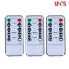10-Key Battery Powered LED Candle Remote Control Timer Adjustable Illumination for Restaurant Ambience Decor