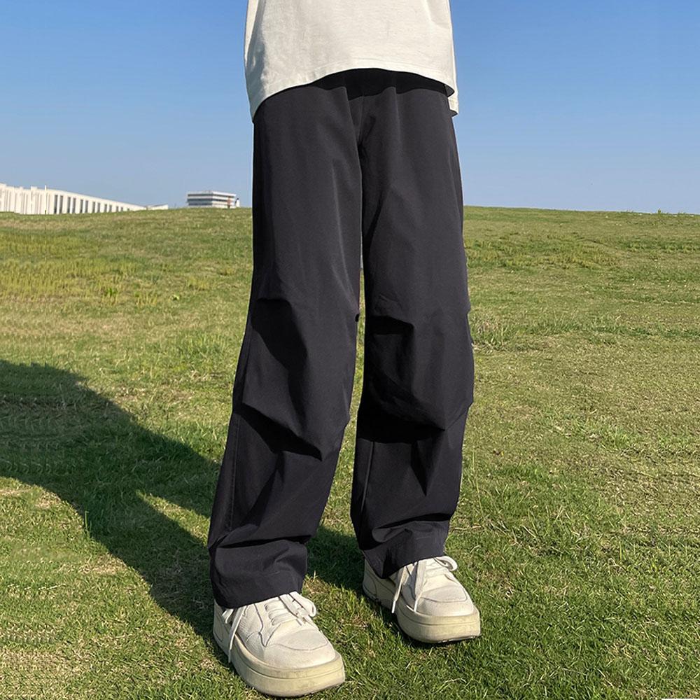 Мужская одежда Y2K, зеленые летние спортивные штаны большого размера, широкие брюки-карго из ледяного шелка, быстросохнущие спортивные штаны, спортивные штаны, брюки женские, корейские, 2023