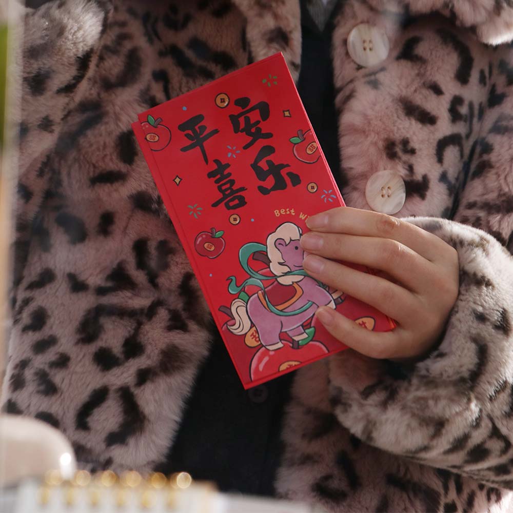 6pcs Paper 2026 Money Envelope Traditional Style Lucky Money Bag Lucky Red Pockets Spring Festival