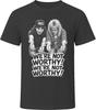 Wayne And Garth We're Not Worthy Funny 90s Comedy T Shirt