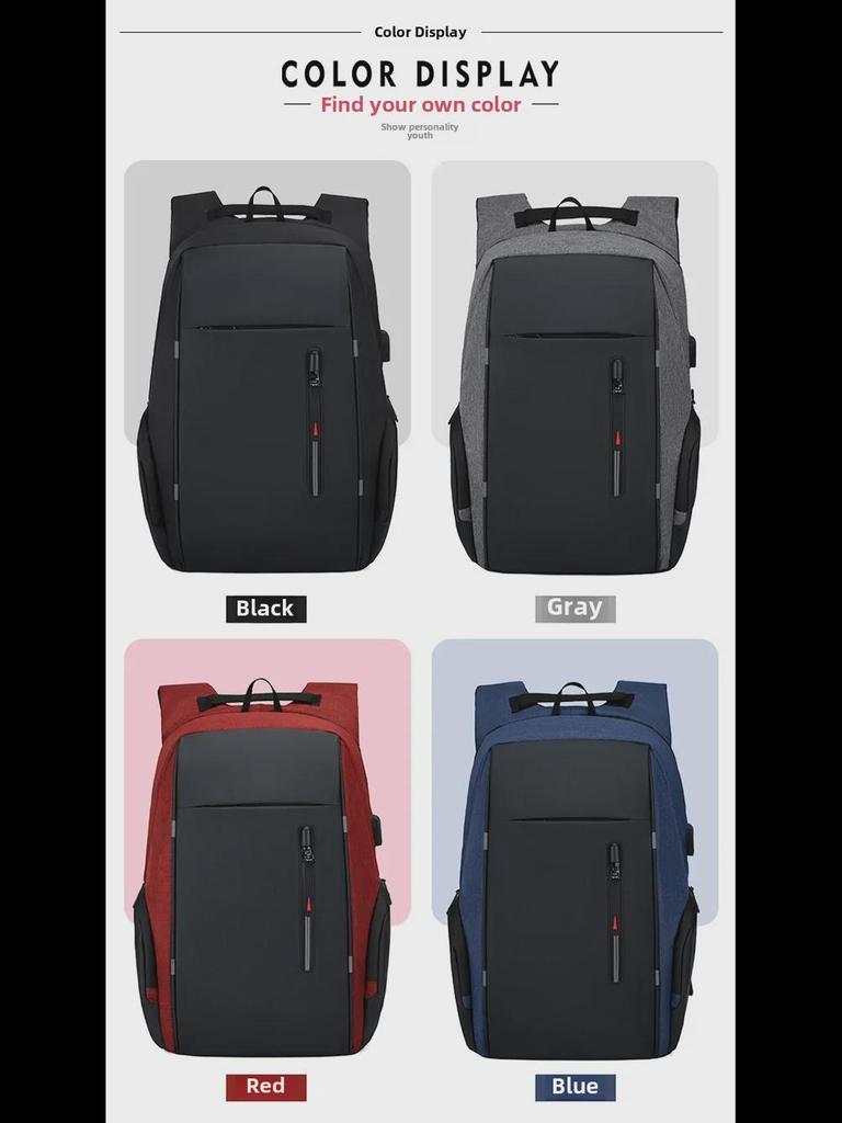 Мужской многофункциональный деловой рюкзак для ноутбука с USB, большой вместимостью, настраиваемым логотипом