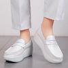 Women Platform Wedges Casual Shoes Loafers Soft Nurse Work Shoes Breathable Comfortable Non-slip White Nursing Shoes