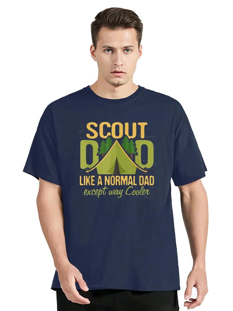 Scout Dad Cub Leader Boy Camping Scouting T Shirts Graphic Cotton Streetwear Short Sleeve Birthday Gifts Summer Style T-shirt