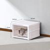 Transparent Plastic Foldable Shoe Storage Box - No-Installation Dustproof Shoe Cabinet & Movable Rack.