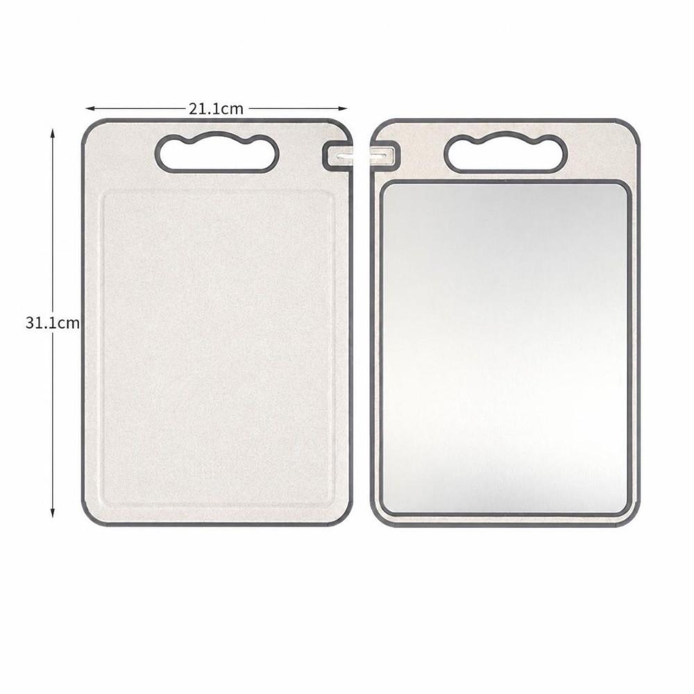 Stainless Steel Chopping Board Double-Sided Vegetable Cutting Board Cutting Board Mats Frozen Meat