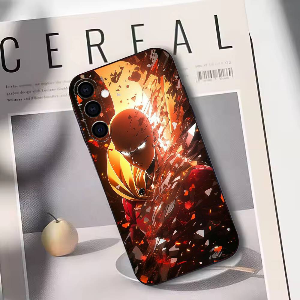 Чехол для телефона One-Punch Man для Samsung Galaxy A73, A72, A71, A70, A53, A52, A51, Другие Мягкий Черный Чехол