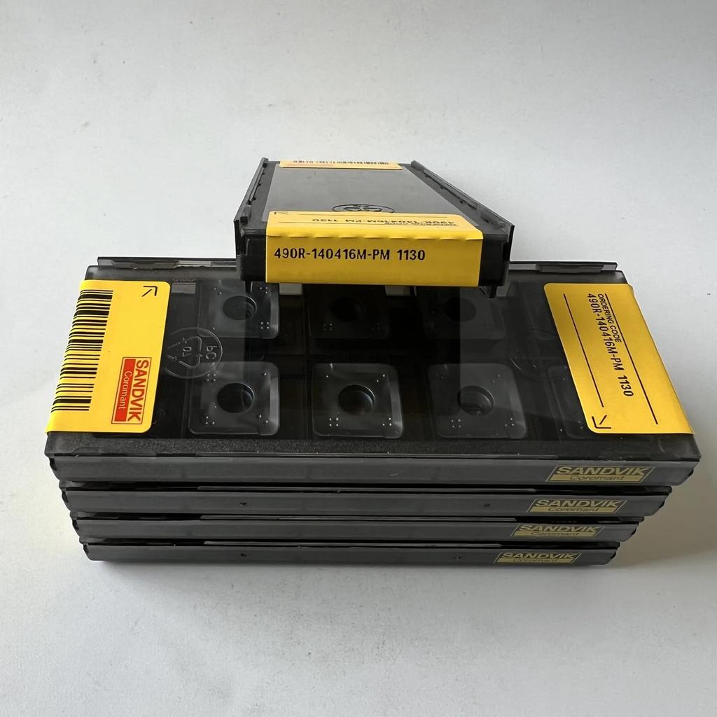 Original Sandvik / 490R-140416M-PM 1130 / CNC Lathe Carbide Blade 10 Pcs