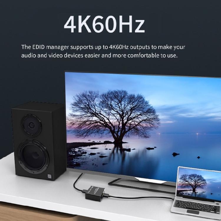 HDTV-совместимый EDID-эмулятор 4K 60 Гц Копировщик Предустановленные данные Опция для оптимального отображения в различных средах