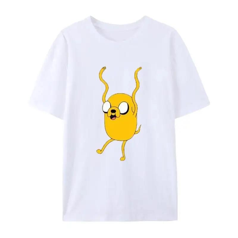 Летняя женская футболка Rock Chewing Princess Повседневная футболка мужская футболка с рисунком Adventure Time