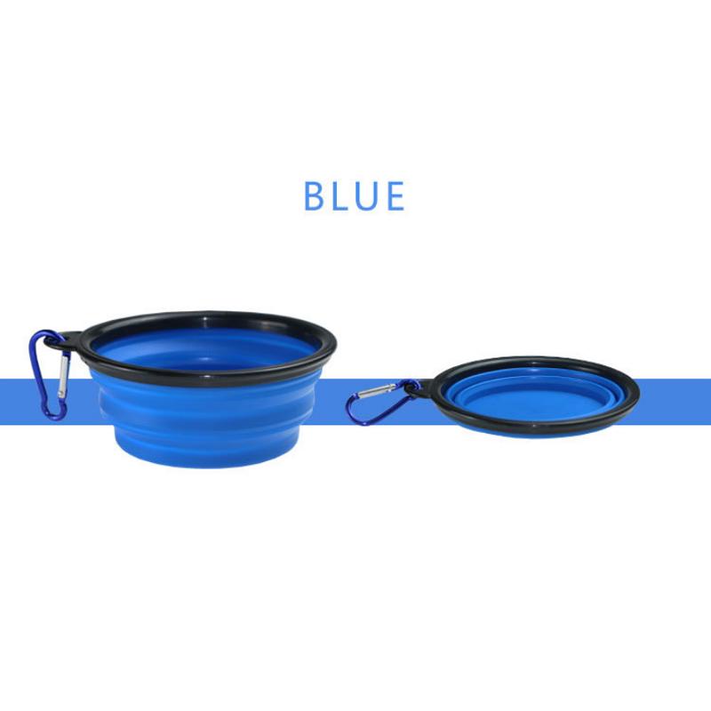 Folding Silicone Dog Bowl Outfit Portable Travel Bowl For Dog Feeder Utensils Pet Accessories KTY