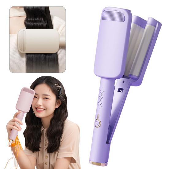 32MM V Shape Curling Iron Ceramic Big French Waves Hair Crimper Styling