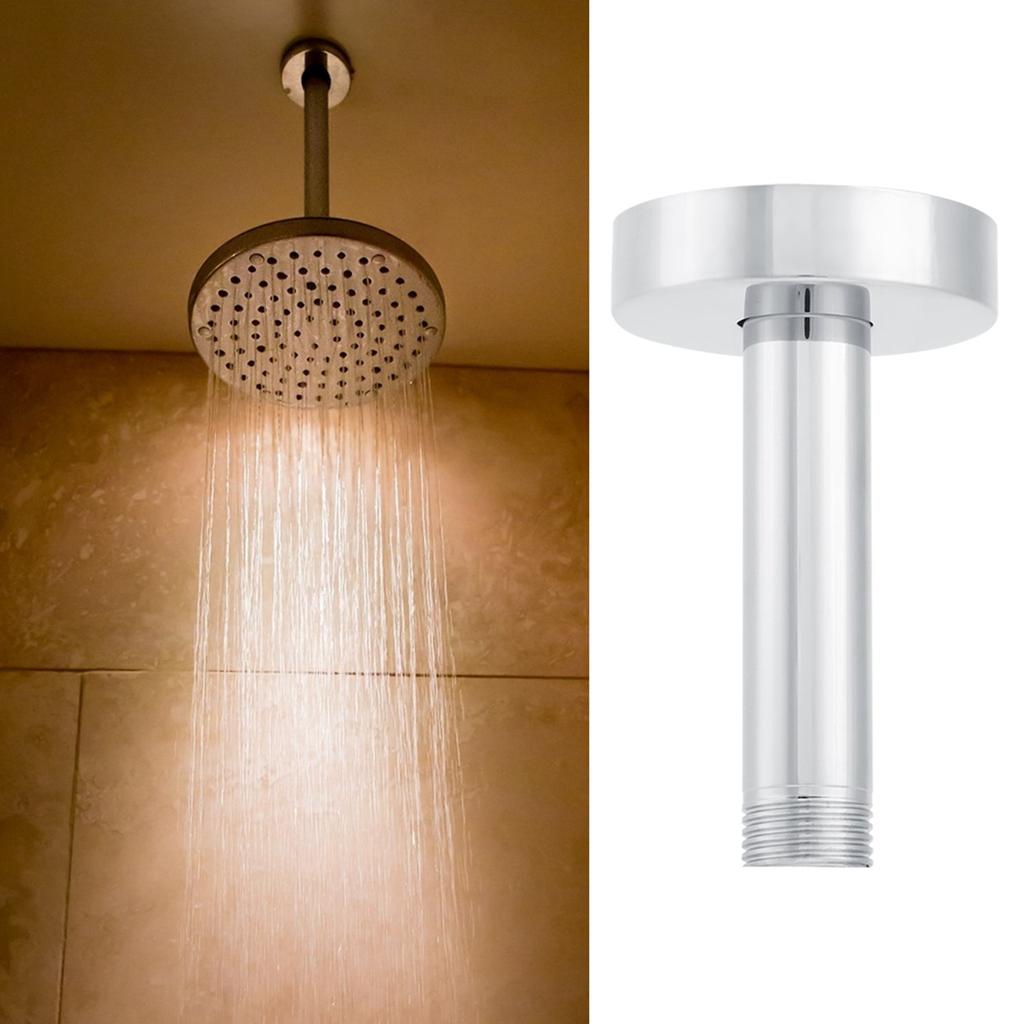 G1/2in Ceiling Mounted Stainless Steel Top Shower Arm Bathroom Shower Accessories