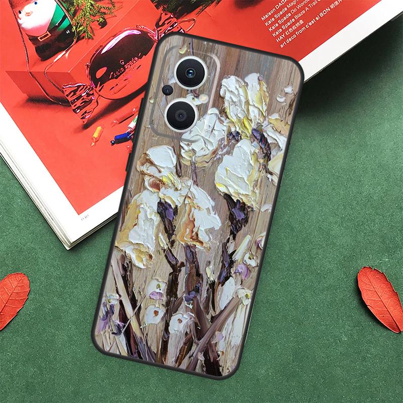 Чехол с 3D цветочным рельефом для OPPO Reno 10 11 12 13 14 Pro 11F 12F 13F 14F 7 8 Lite OPPO Find X9 X8 X5 Pro