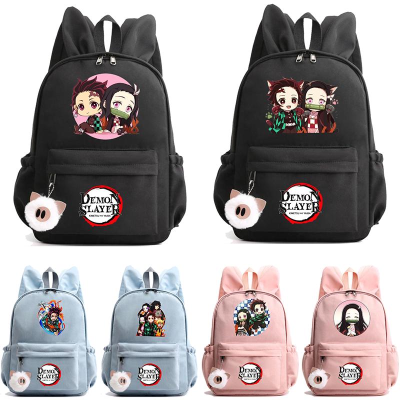 Рюкзак «Убийца демонов» в стиле аниме, рюкзак для девочек и мальчиков, школьный рюкзак для школы, сумка для книг для мужчин и женщин, дорожная сумка для отдыха Mochila