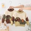 Children's Clothes Sweater for Baby Winter Velvet Thickened Boy Baby Knitted Long Sleeve Tops Sweaters
