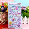 Sanrio Hellokitty Kuromi Melody Stickers DIY Crystal Decorative Stickers Decorative Sticker Anime 3D Jelly Sticker Toys for Kids