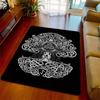 Black Celtic Viking Carpet Dragons Tattoo Luxury Area Rugs Carpets Home Decoration The Us Decor Greek Eye Tree Viking Area Rugs