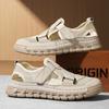 Summer Men's Sandals Handmade Mesh Beach Sandals Breathable Casual Shoes