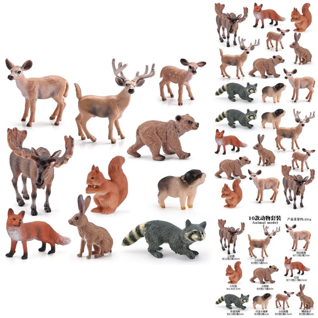 Wild Animal Pvc Figurines Collection With Static Design For Nature Enthusiasts