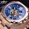 Fashion Men Square Mechanical Watches Automatic Stainless Steel Strap Sports Male Clock Waistwatch for Men