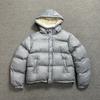 American Street Style Cotton Puffer Jacket Mens High Embroidered Winter Thick Warm Coat