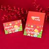 50Pcs Christmas Greeting Card Kids Mini Christmas Blessing Greeting Cards Envelope New Year Postcard Gift Card Xmas Party
