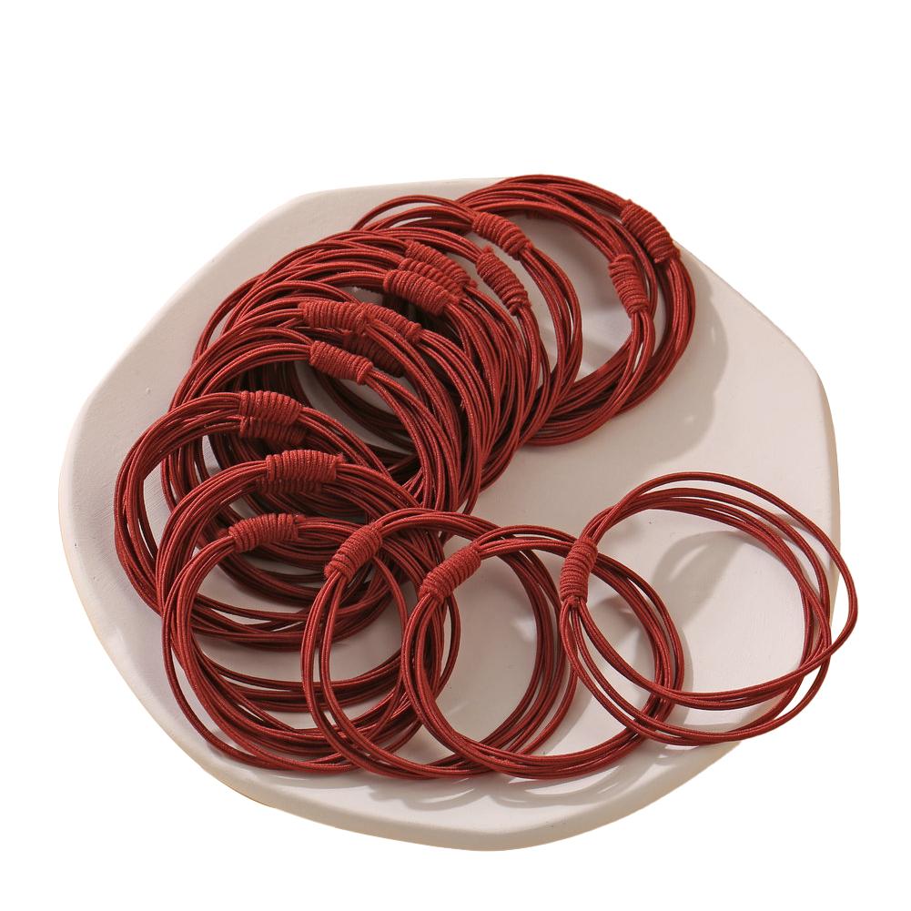 20 Piece Set Girl's Rubber Band Ins Simple Rope Tie Hair High Elastic Ring Headdress