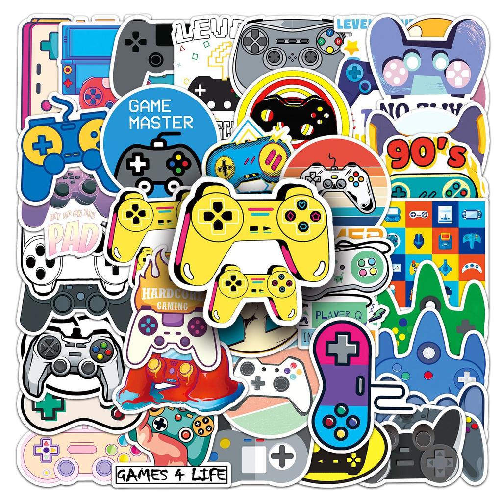 50 Gamepads Doodle Personality Cartoon Creative Trend DIY Skateboard Suitcase Stickers Waterproof