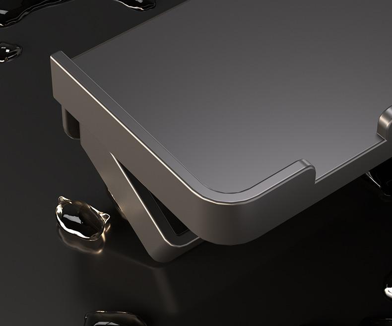 Держатель для туалетной бумаги и полка для мобильного телефона цвета «оружейный серый» | Настенный органайзер для ванной комнаты без сверления