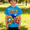Super Zings Детское Аниме Игра Уличный Стиль мальчики и девочки Футболка с коротким рукавом Футболка Superzings Детская взрослая Одежда Топ