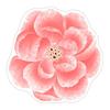 Lotus Flower Floor Mat Non-Slip Round Area Rug Washable Floral Carpet Chinese Style Rug for Bedroom Living Room Kitchen Bathroom Cloakroom