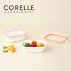 Corelle Jacquard Band Rectangular Sealed Food Storage Container 2p (1.0L) Dishwasher Oven Safe Yellow