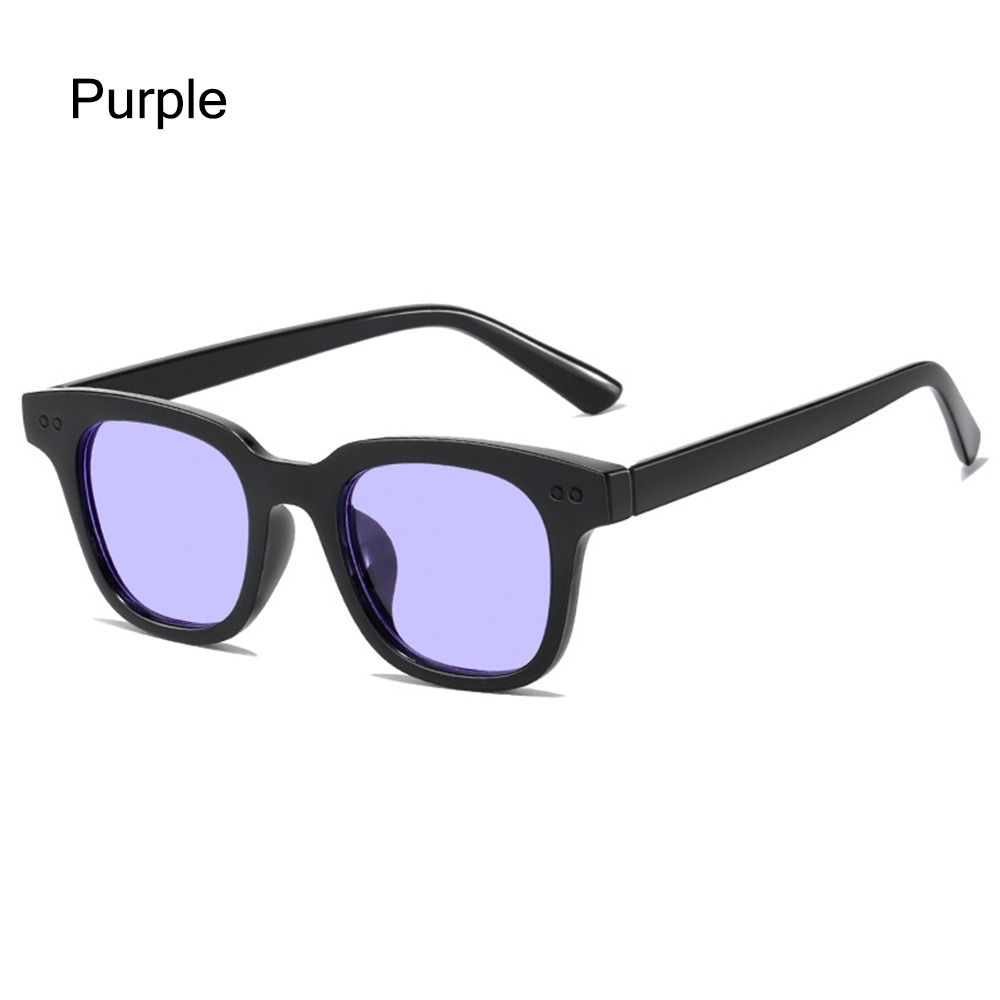 Colorful Ocean Lens Sun Glasses Summer Shades Retro Square Frame Sunglasses for Women & Men