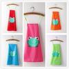 Craft Art Painting Cooking Cute Kids Cartoon Frog Printed Frog Design Apron Children Waterproof