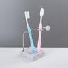 Держатель для зубных щеток, металлический органайзер для зубных щеток с основанием, высокопрочный, экономящий место, органайзер для зубных щеток на столешницу в ванной комнате