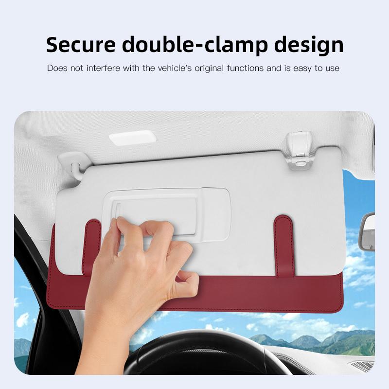 WAZJ3 Car Sunshade Extension Board Multi-functional Extended Storage Panel For Alfa Romeo 156 159 147 4C 8C 166 Giulia Giulietta Mito